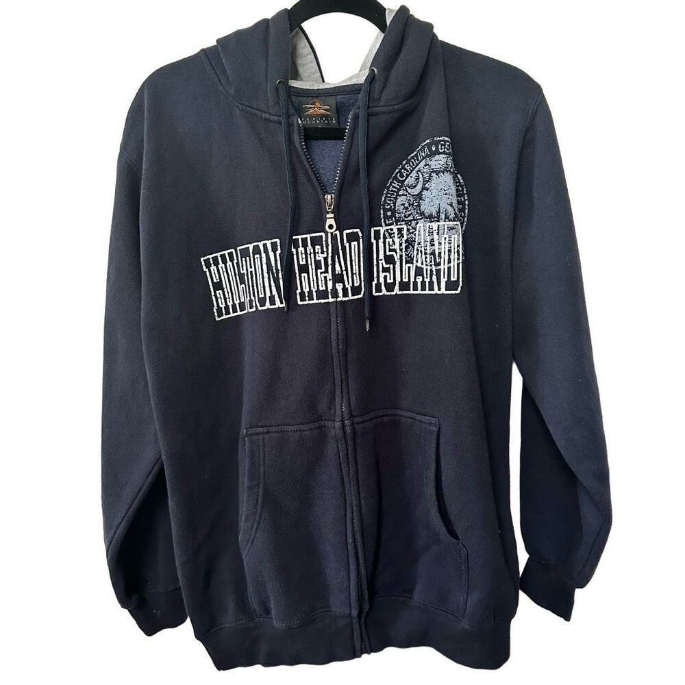 Prairie Mountain Hilton Head Island navy zip up sweatshirt